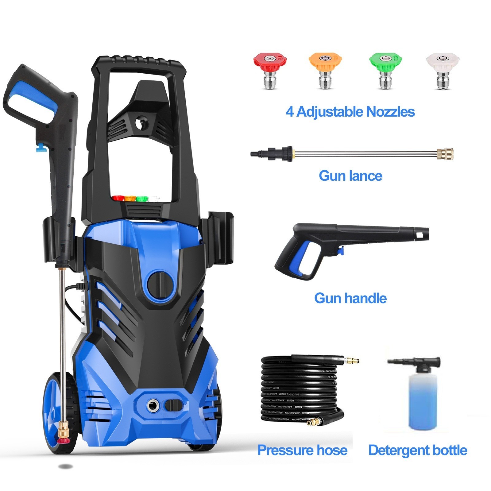 Power Washer 4800PSI 2.8GPM Wash Machine Electric Powered for Car Washing