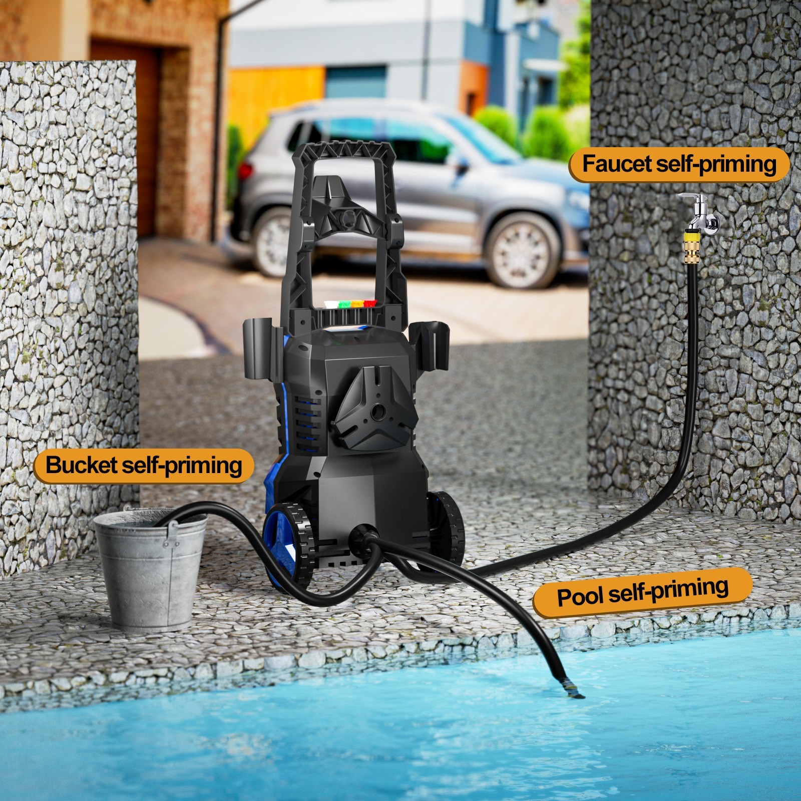 Power Washer 4800PSI 2.8GPM Wash Machine Electric Powered for Car Washing