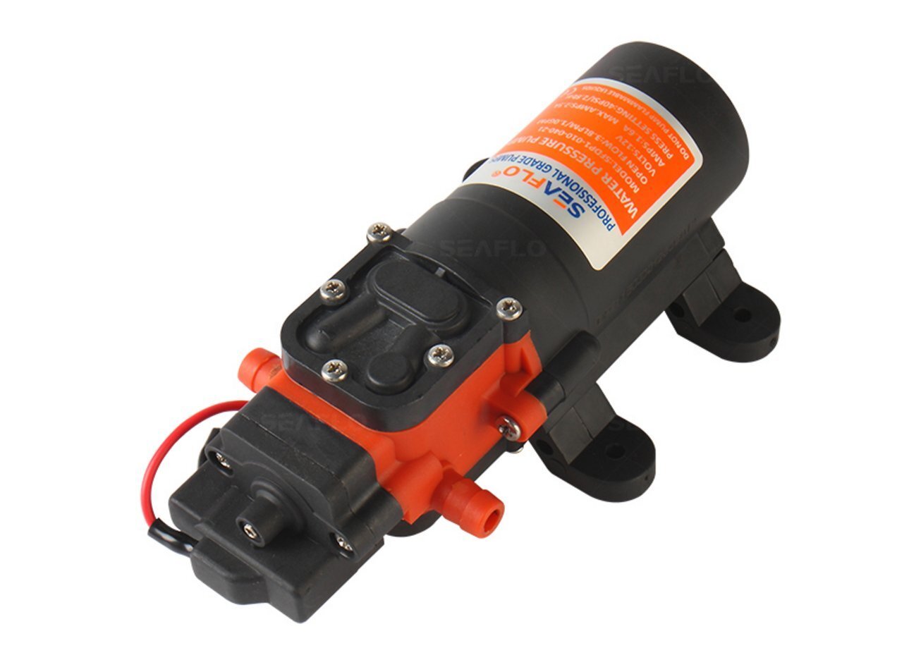 12V DC 1.2 GPM 35 PSI 21-Series Diaphragm Water Pressure Pump for Caravan/RV/…