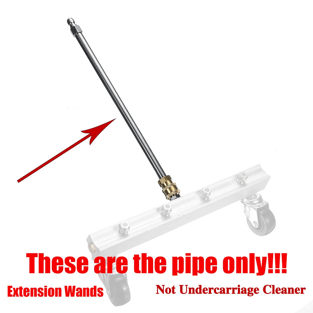 16 Inch Extension Wand Pipe For High Pressure Washer 1/4 Quick-Connect Tool