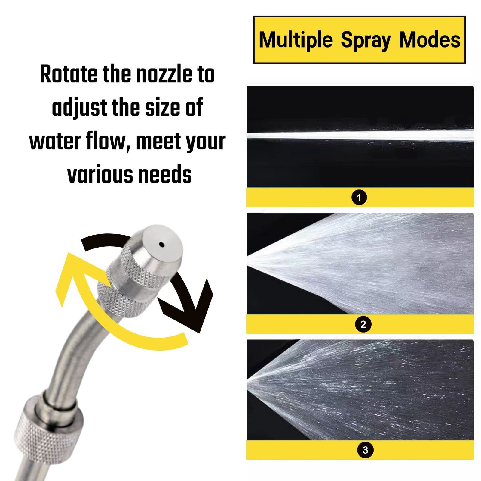 29” Sprayer Wand Replacement, 1/4″ & 3/8″ 4 x 17 x 0.7 inches, Black 29 IN