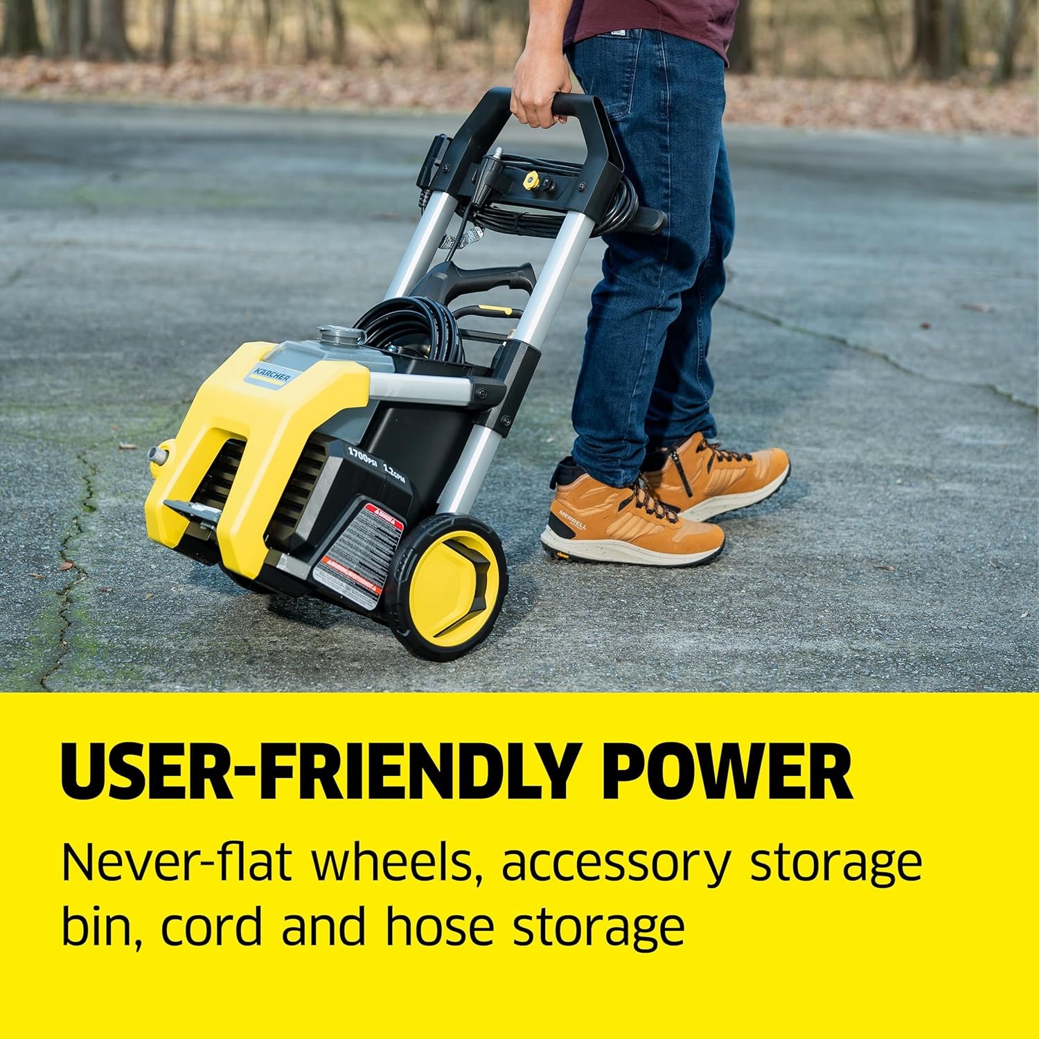Kärcher Pressure Washer K1700, CETA Certified, 3 Spray Nozzles, Detergent Tank
