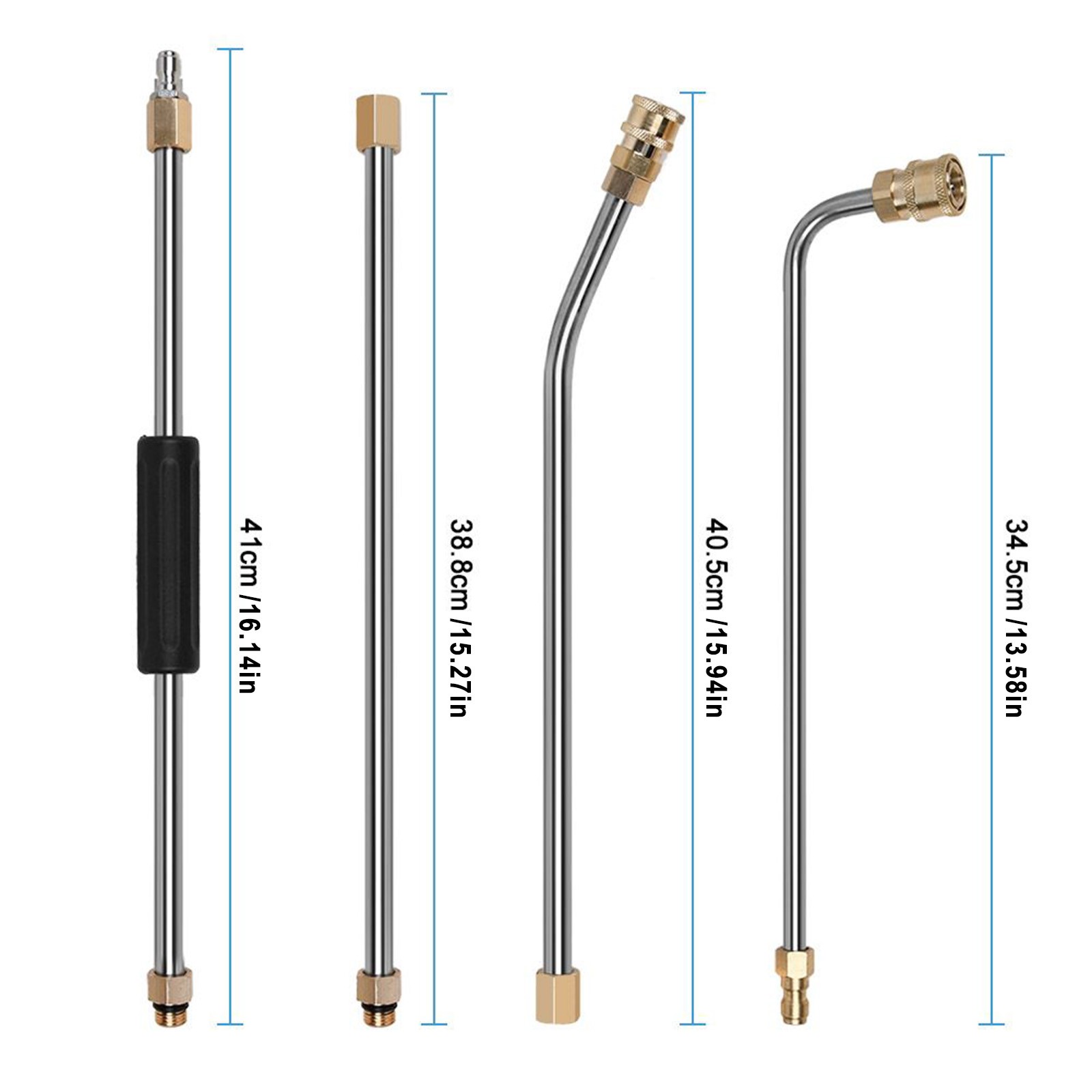 High-Pressure Washer Extension Wand Replace Lance Gutter Cleaner Nozzle 4000PSI.