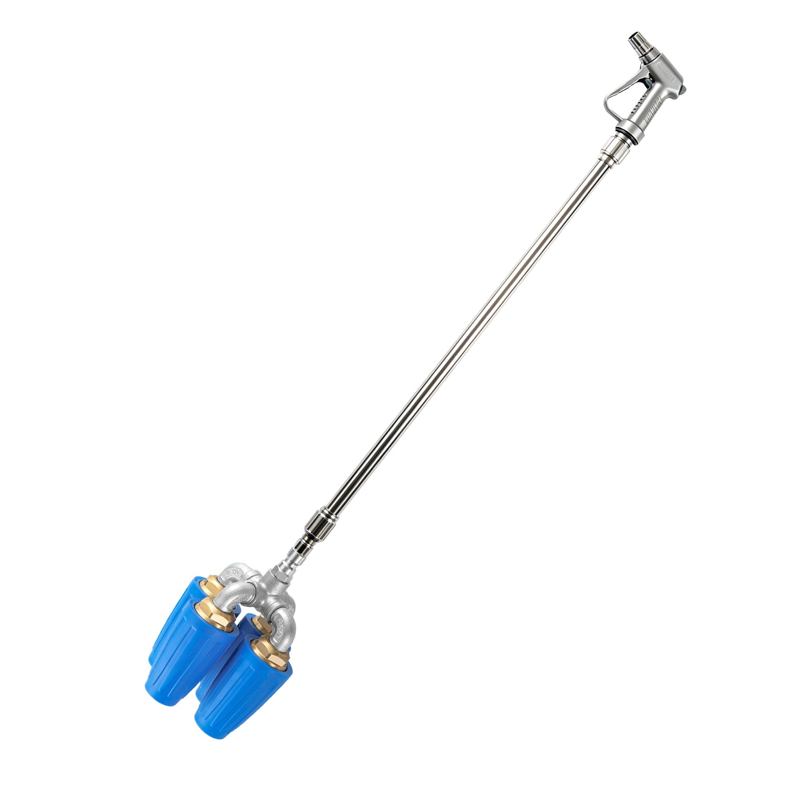 360° Rotary Spray Nozzle for Pressure Washer, 304 SS/Brass/Rubber, 4000 PSI