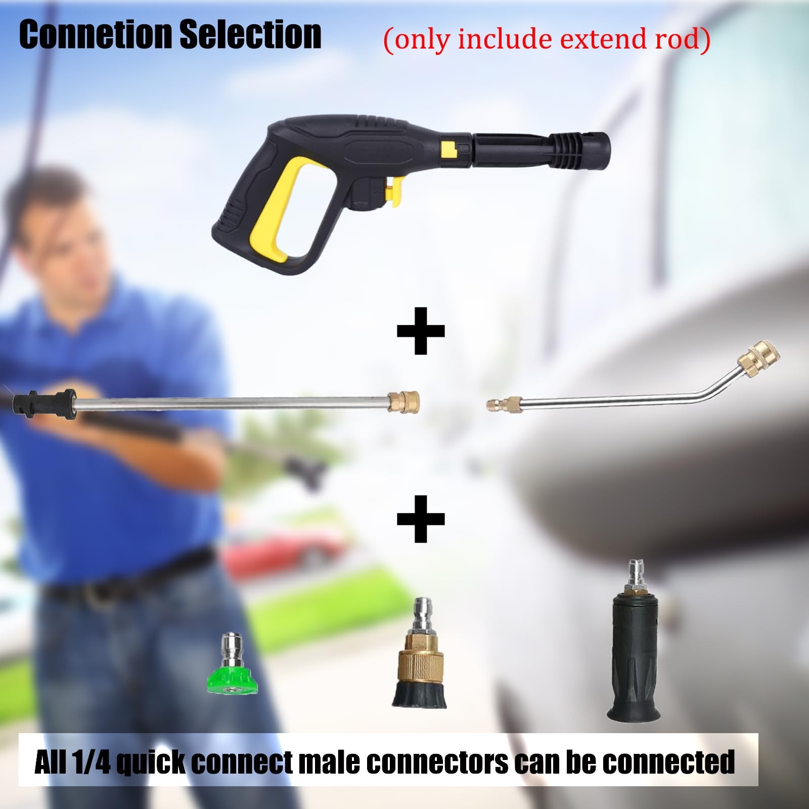2pcs Pressure Washer Extension Wand for Karcher K2 K3 K4 K5 K6 K7, Extension …