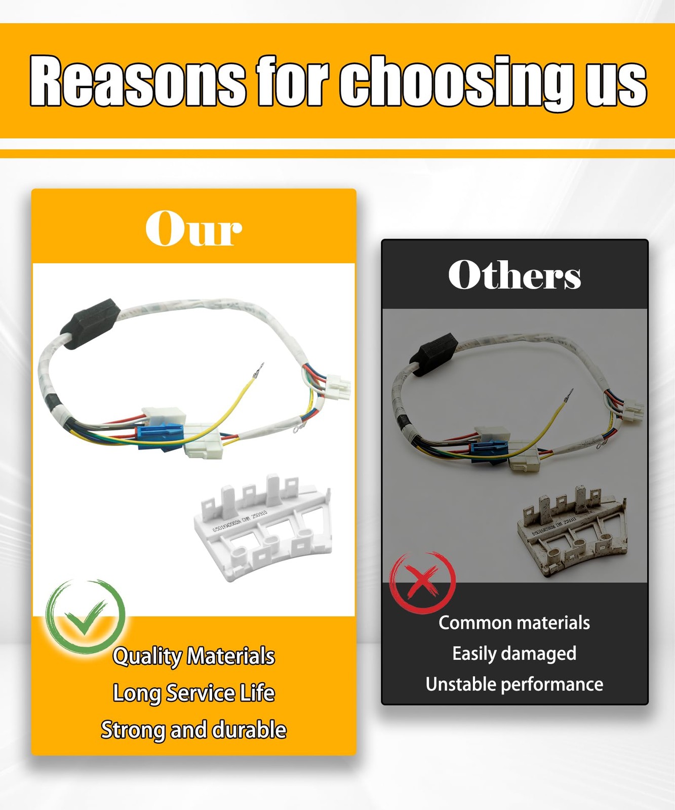 6877ER1016H 6501KW2002A Washer Motor Wire Harness and Hall Fits for LG Kenmor…