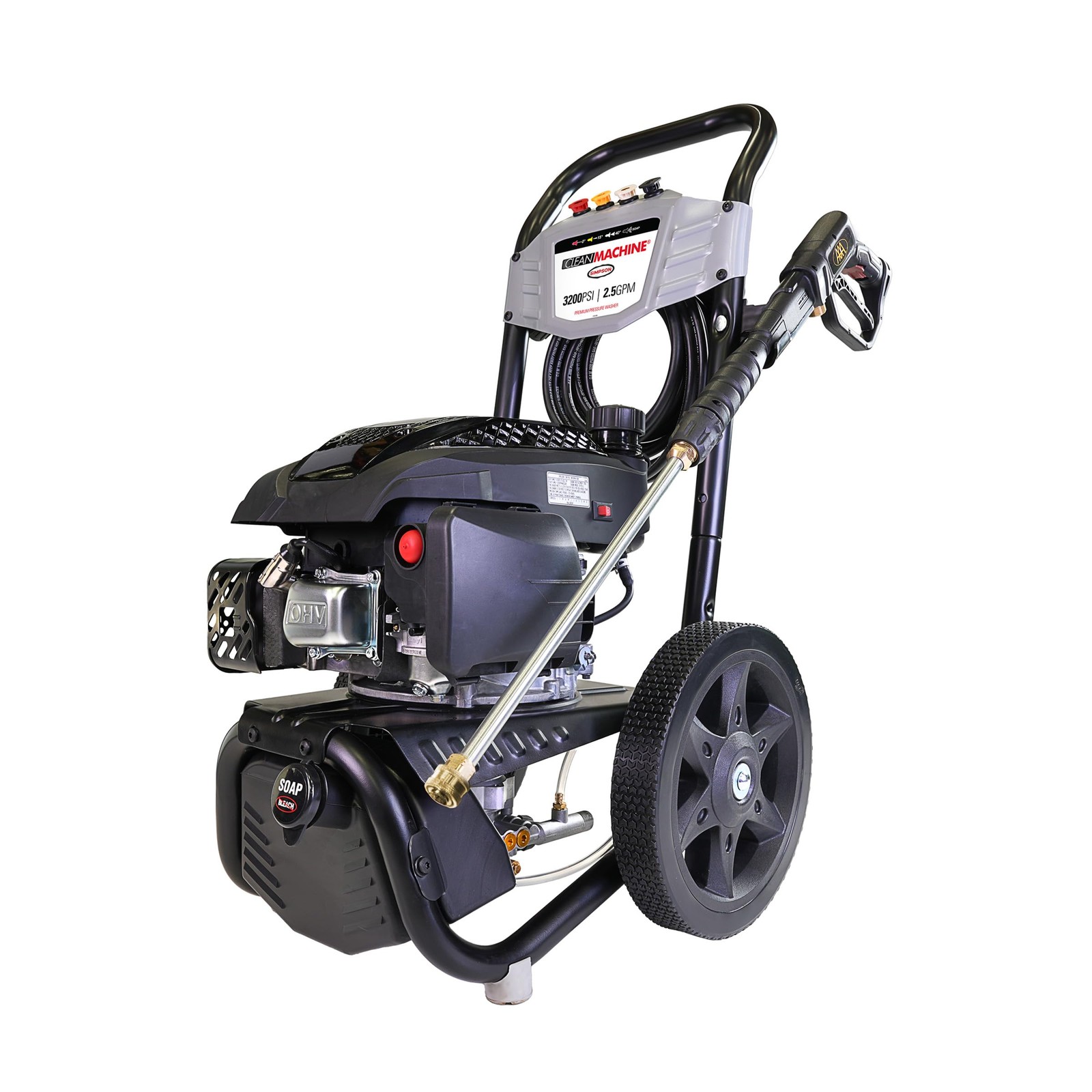 Simpson Cleaning 3200 PSI Gas Pressure Washer, 2.5 GPM Residential Power Wash…