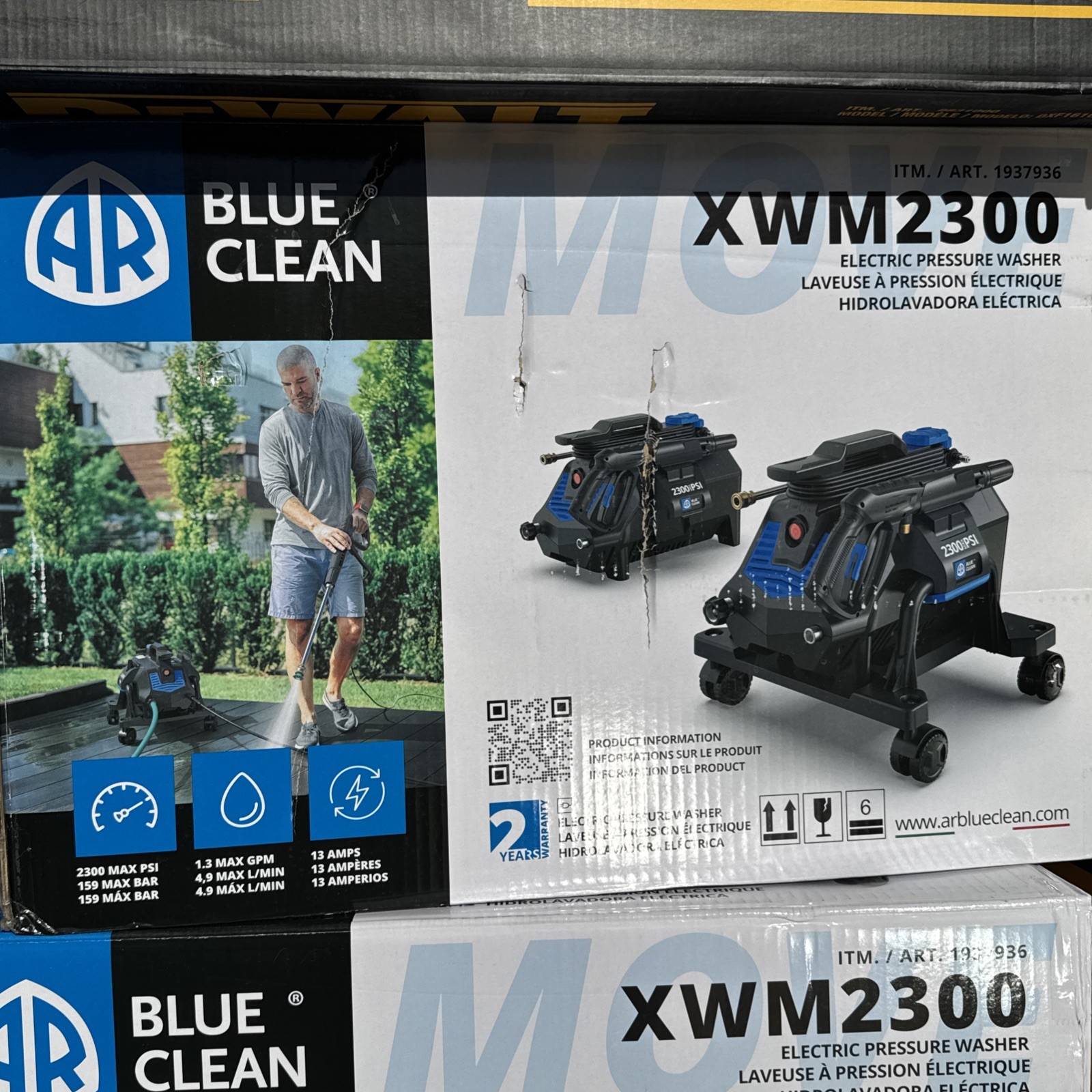 AR Blue Clean Portable Electric Pressure Washer 2300 PSI 1.3 GPM XWM2300