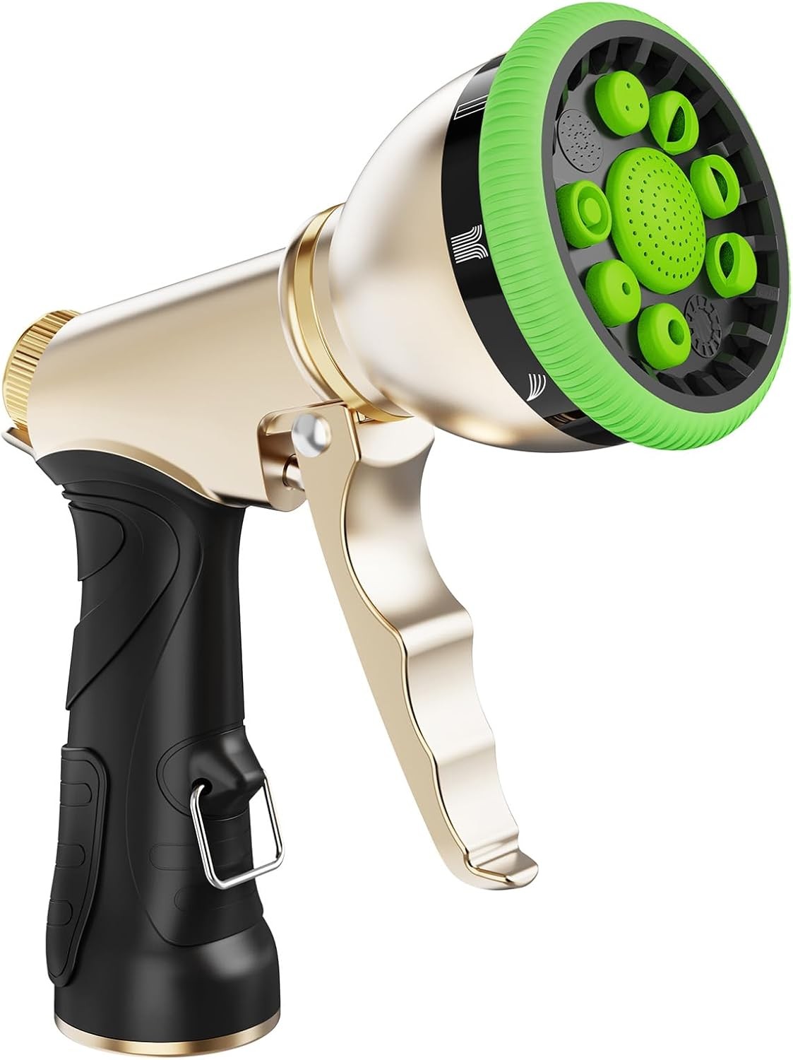 9 Spray Patterns Heavy Duty Garden Hose Nozzle 3/4 Inch NH Connector