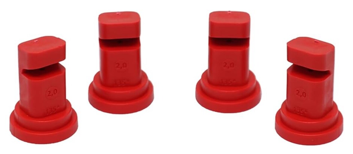 Valley Industries DF2.0-CSK 140 Degree Broadcast Deflector Sprayer Nozzle, Red