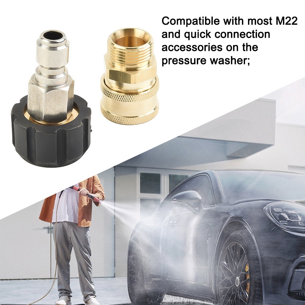 M22 Washer Swivel Adapter Set 14mm 15mm Quick Connect To 1/4“ 3/8“ Accessory ·