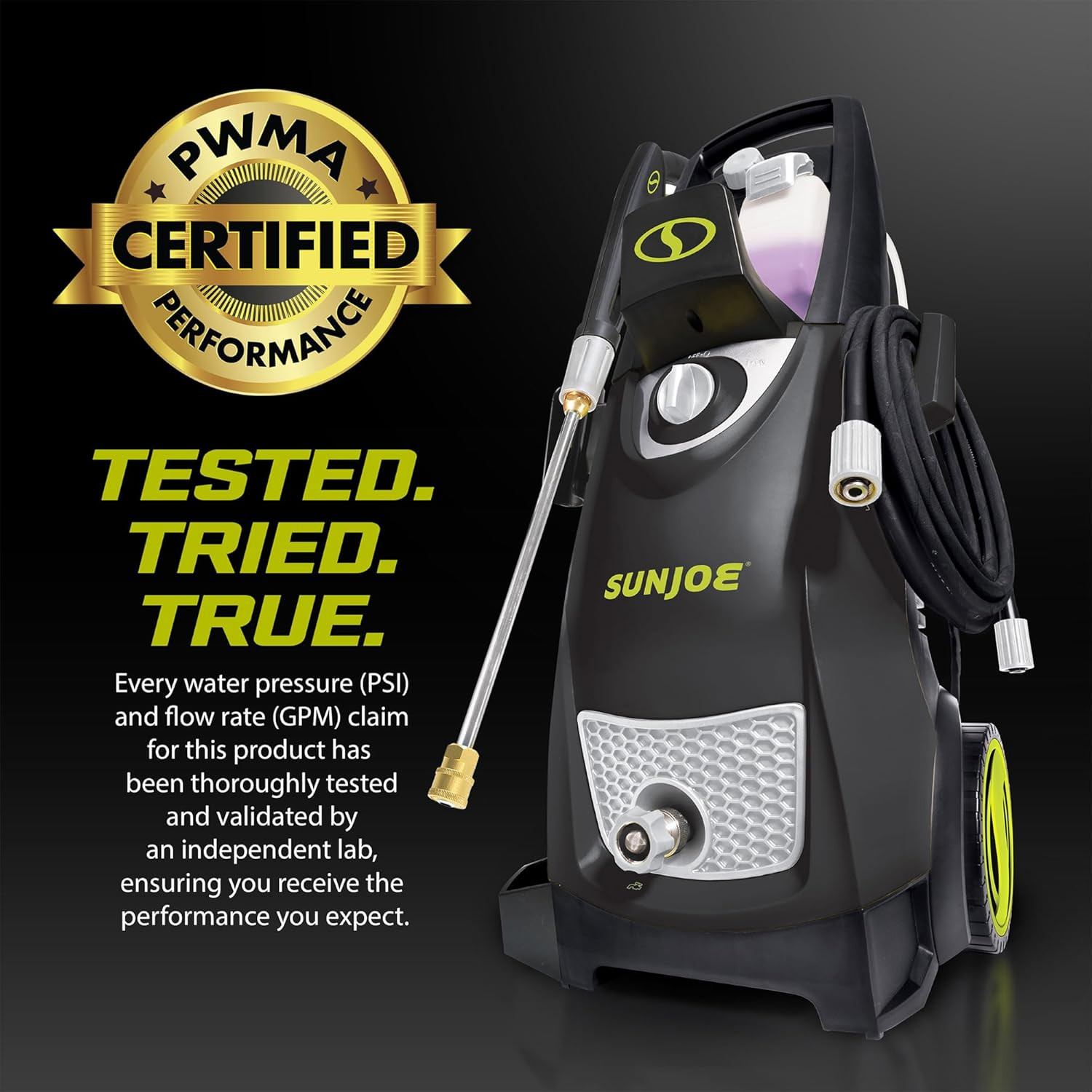 Electric Pressure Power Washer, Heavy-Duty 2500 Max PSI (2030 PSI PWMA Rated) –