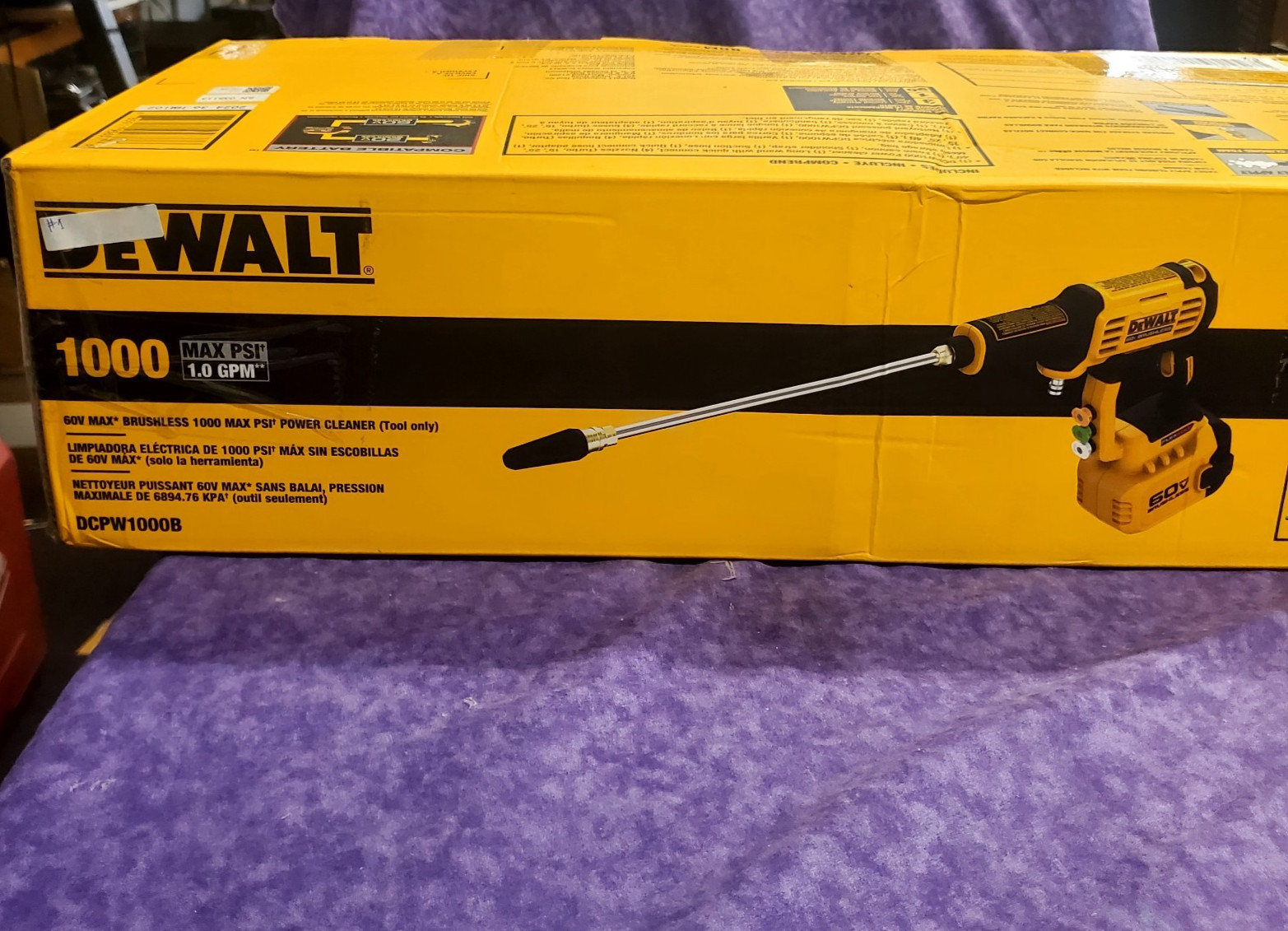 💥NEW SEALED💥DEWALT DCPW1000B 60V FLEXVOLT 1000 PSI CORDLESS PRESSURE WASHER