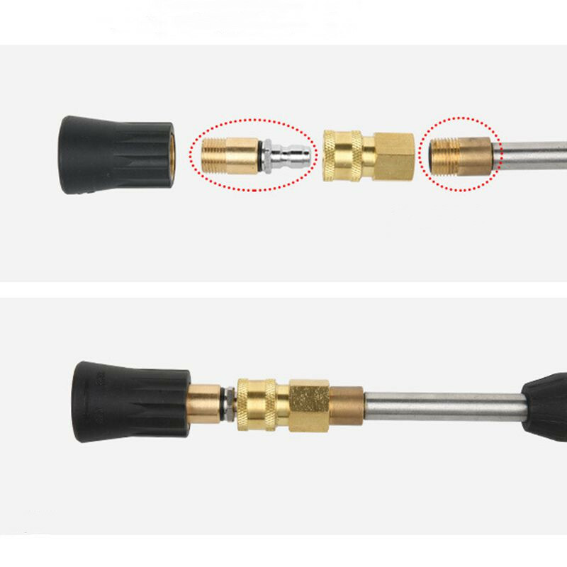 Quick Release Coupler Connector Fitting for High Pressure Washer Gun & Hose G1/4