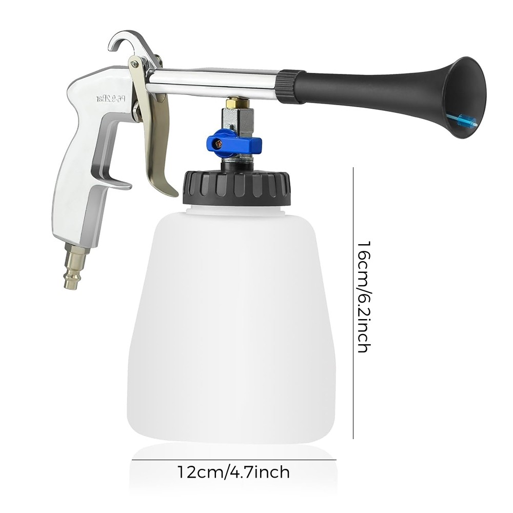 High Pressure Car Cleaning Air Gun Kit with Foam Bottle