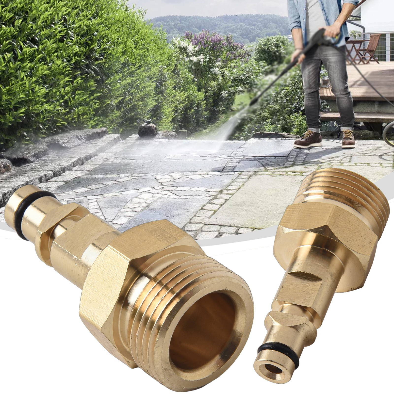 Adapter M22 Pressure Washer Quick Connect -in nipple Hose adapter