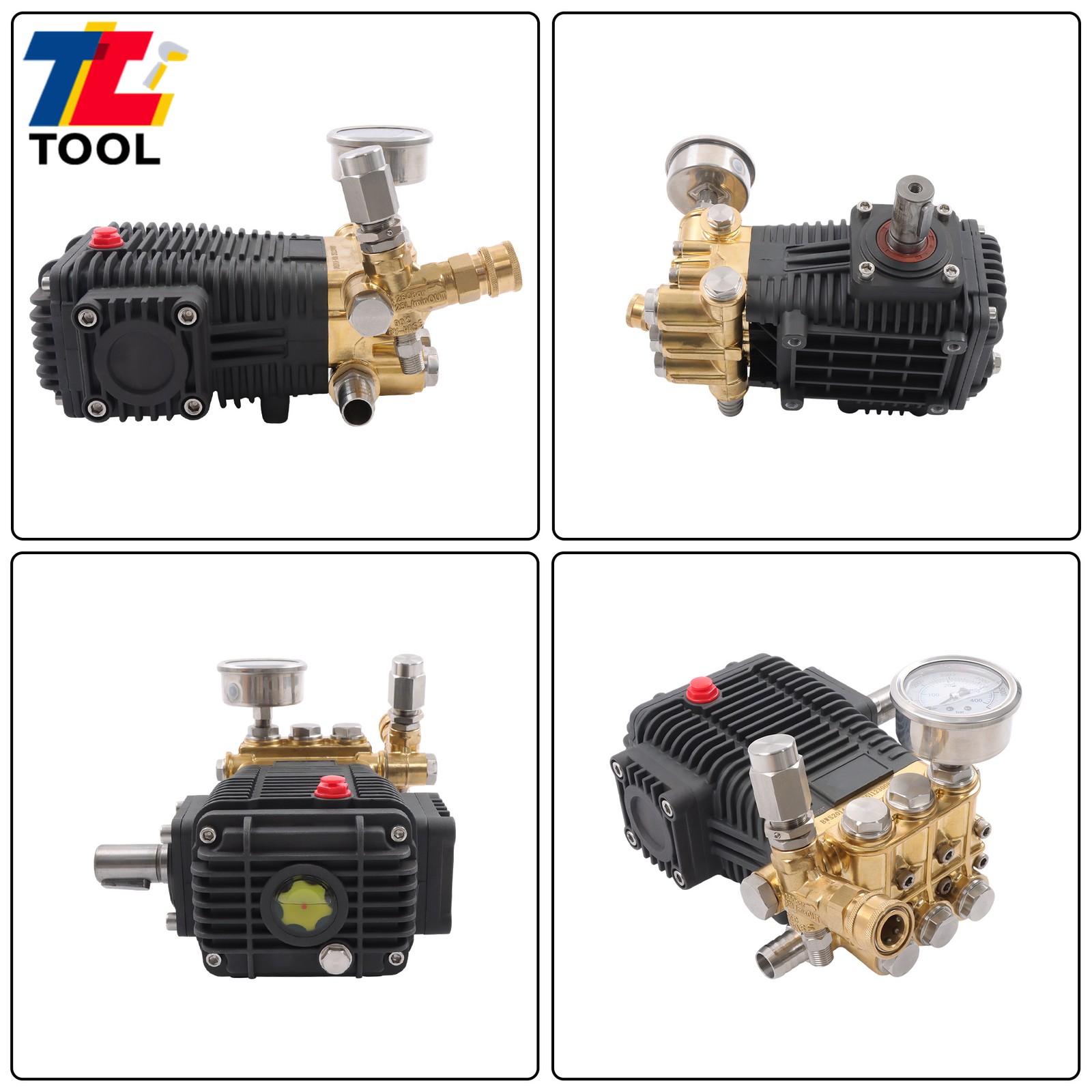 General Right Shaft 3500 PSI Pressure Washer Pump 4.5 HP Belt Drive 5.6 gpm