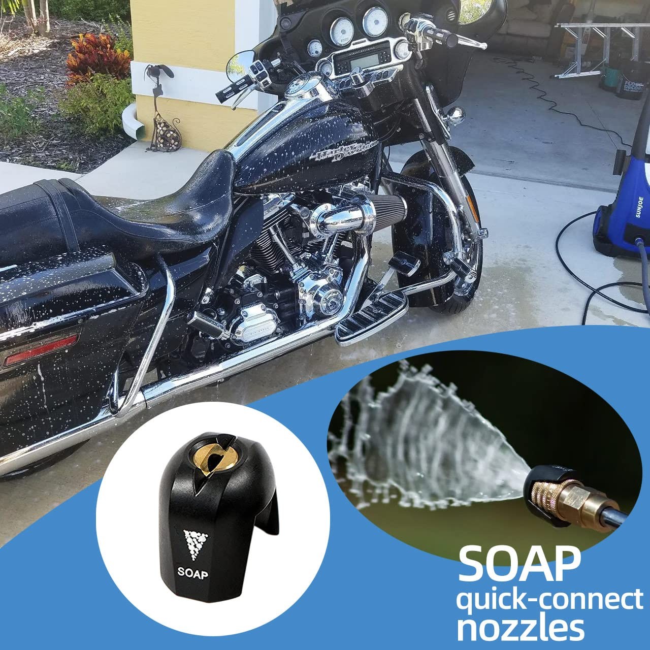 SPX3000-TPS Quick-Connect Spray Tips for Sun Joe SPX 3000 Series Pressure Washer