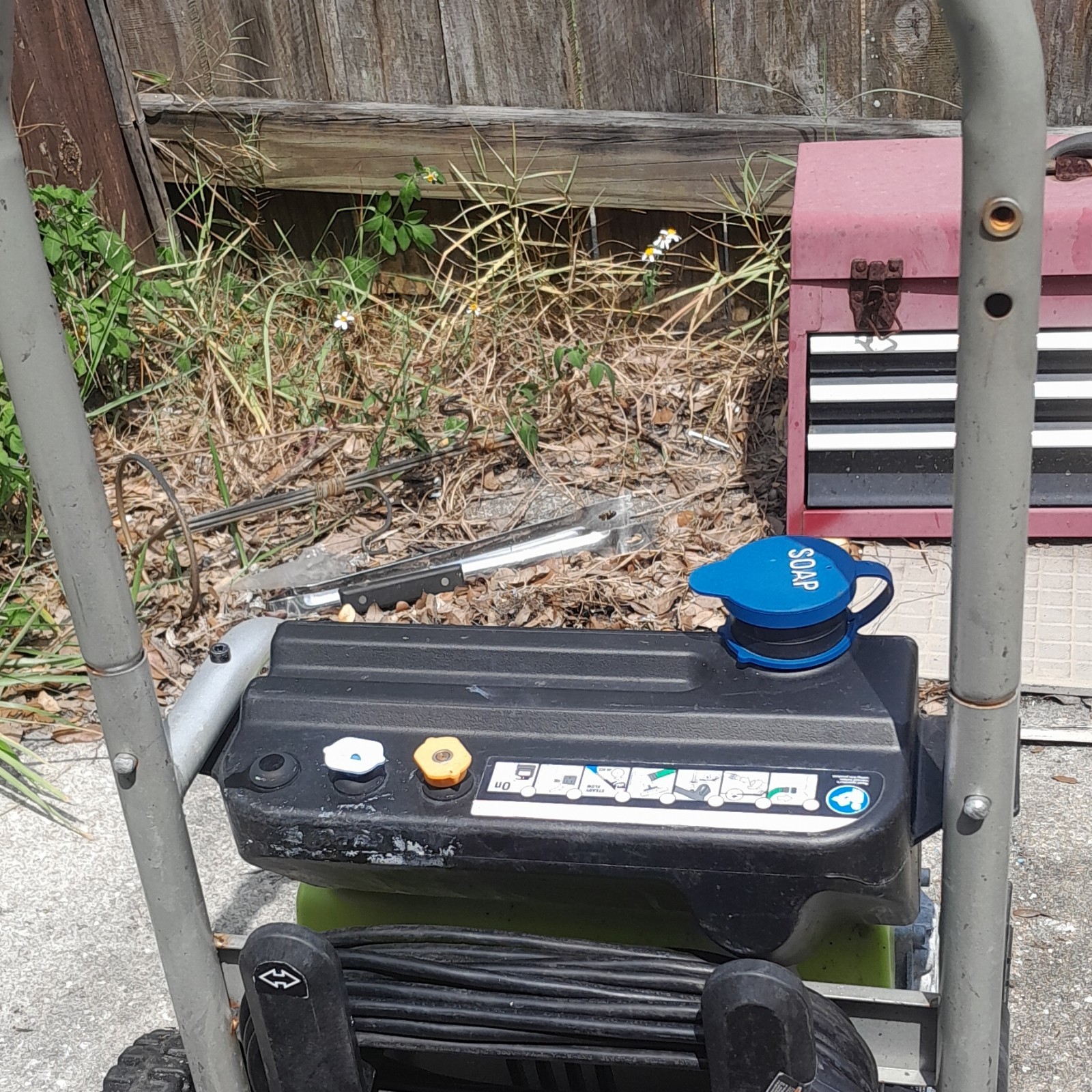 Ryobi 1700 PSI 1.2 GPM Corded Electric Pressure Washer, Wheeled, Soap Tank