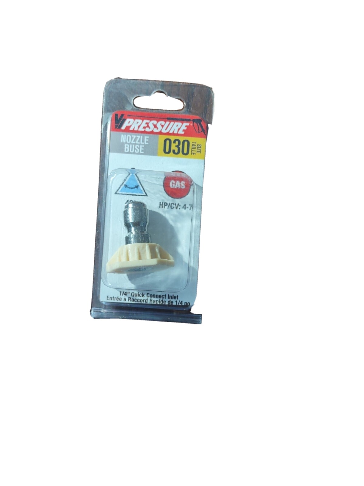 Pressure Nozzle Nude Size 030 Gas 1/4″ Quick Connect Inlet