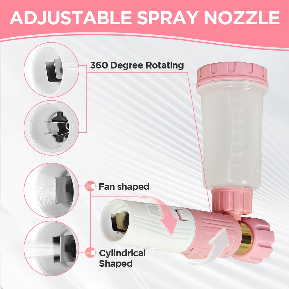 Pressure Washer Foam Cannon with Dual-Connector Double Tip Attachment Dual Lance