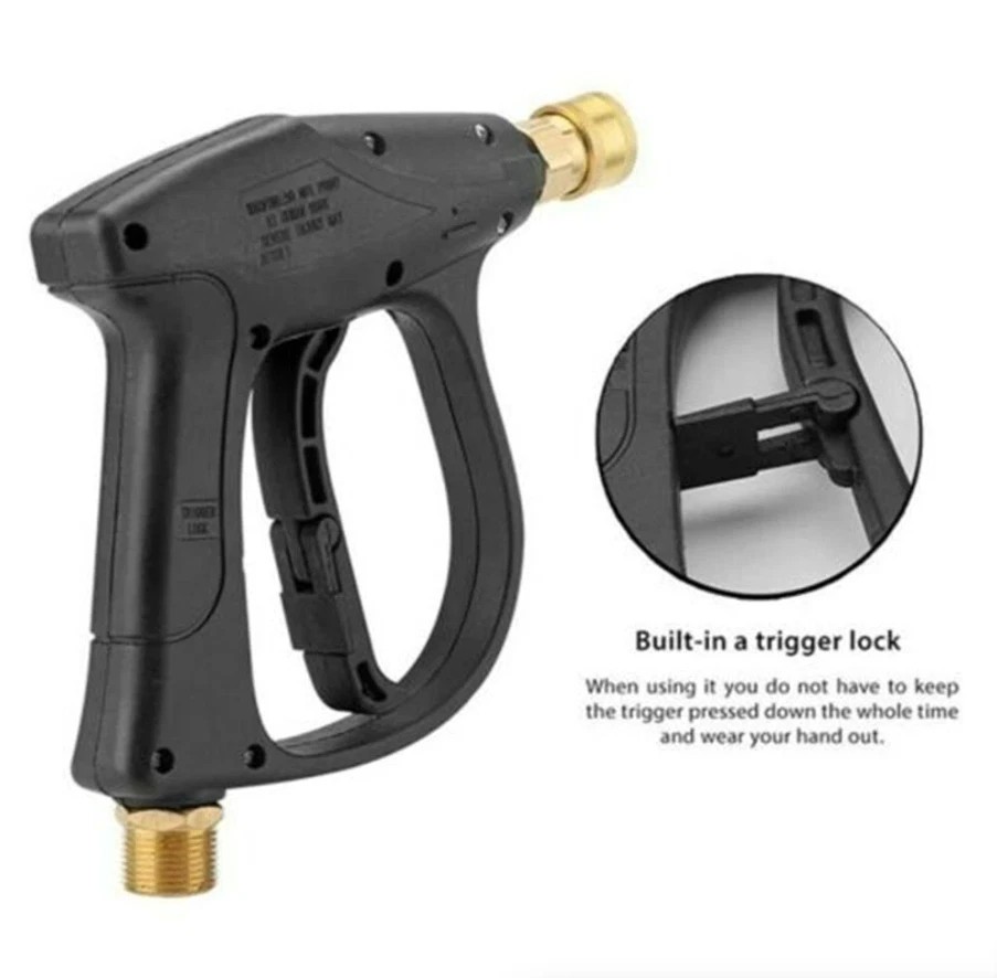 1/4″ 4000 PSI Pressure Washer Gun – Short Wand Foam Spray Nozzle