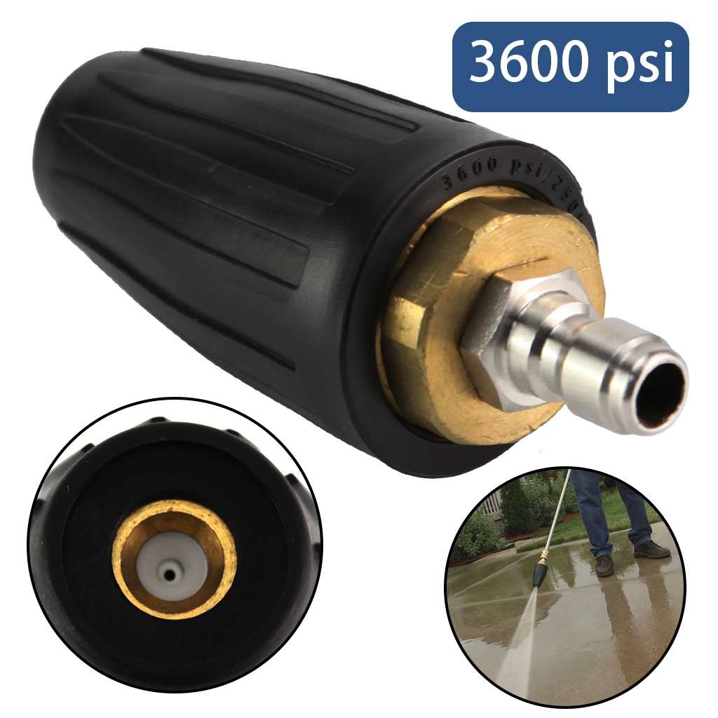4.0GPM High Pressure Washer Rotating Turbo Nozzle Spray Tip 3600PSI 4000PSI 1/4″