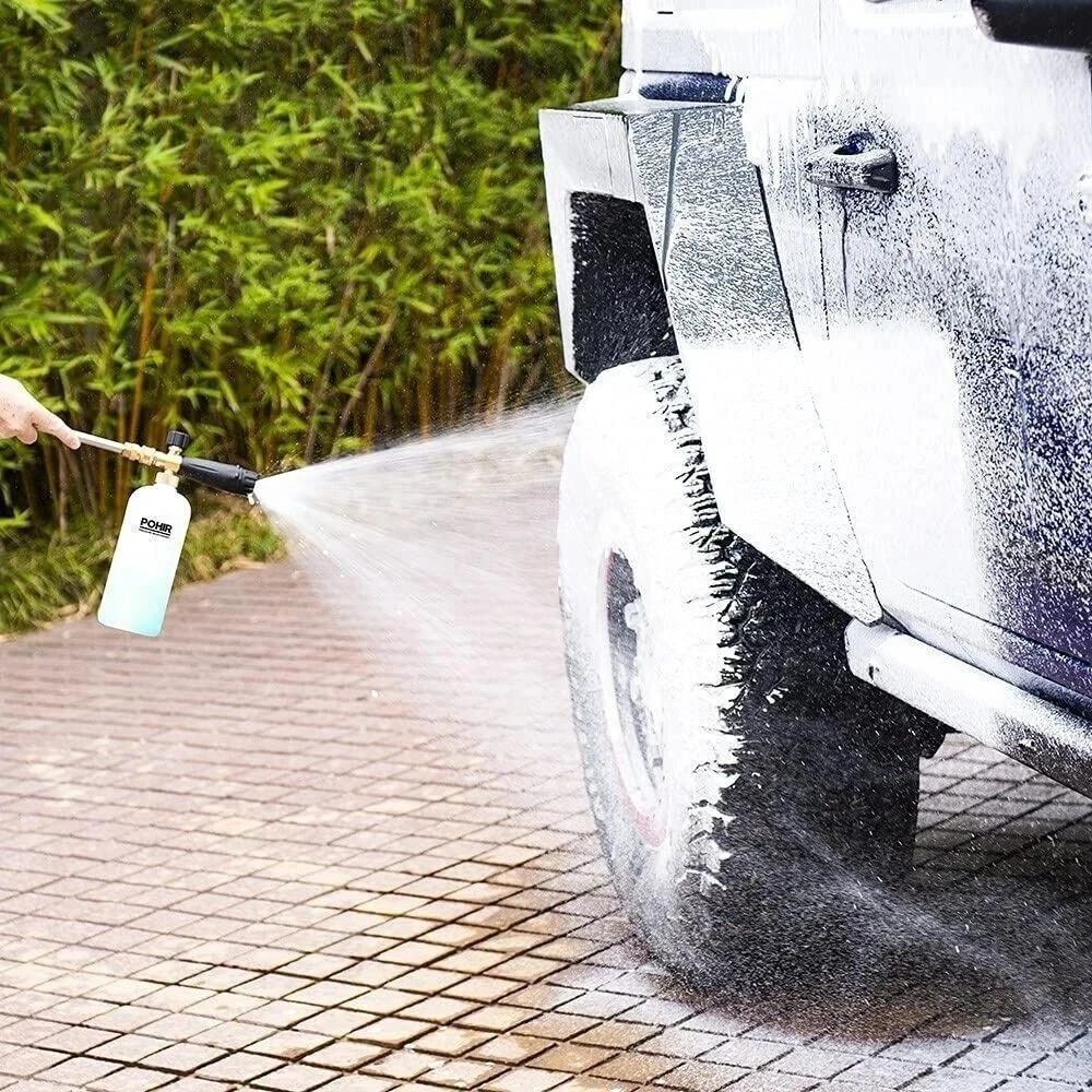 Pressure Washer Gun with Snow Foam Cannon, 1L Soap Bottle & Spray Jet Nozzle