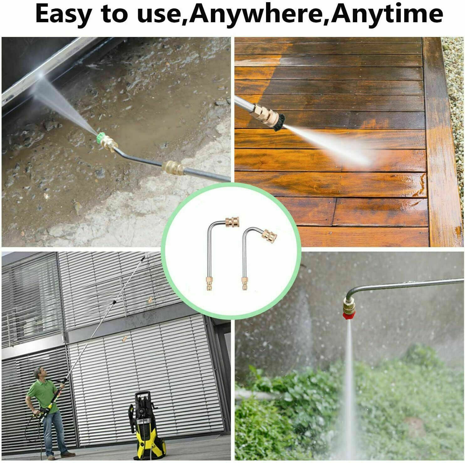 Pressure Washer Extension Wand Quick Connect Washer Lance Gutter Cleaning Tools