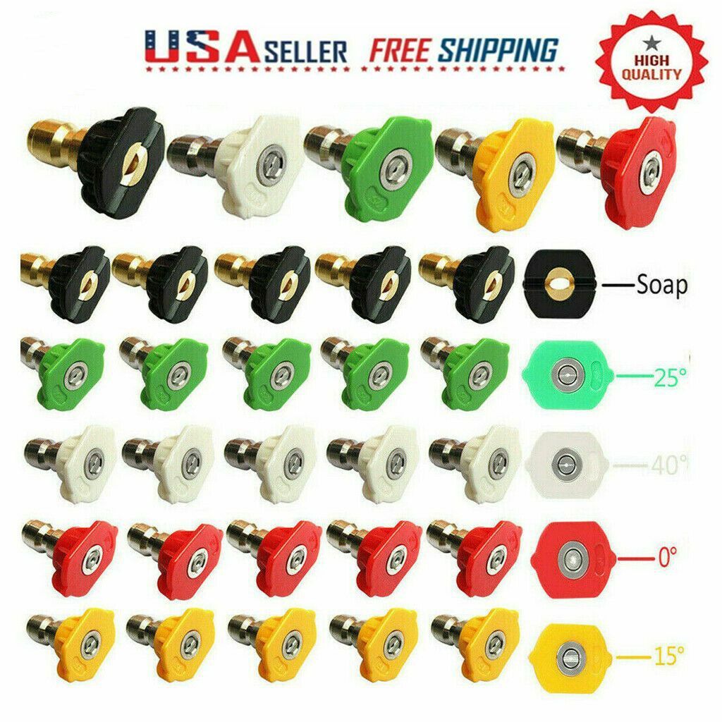 Pressure Washer Spray Nozzles Quick Connect Spray Nozzle Power Tips Replacement