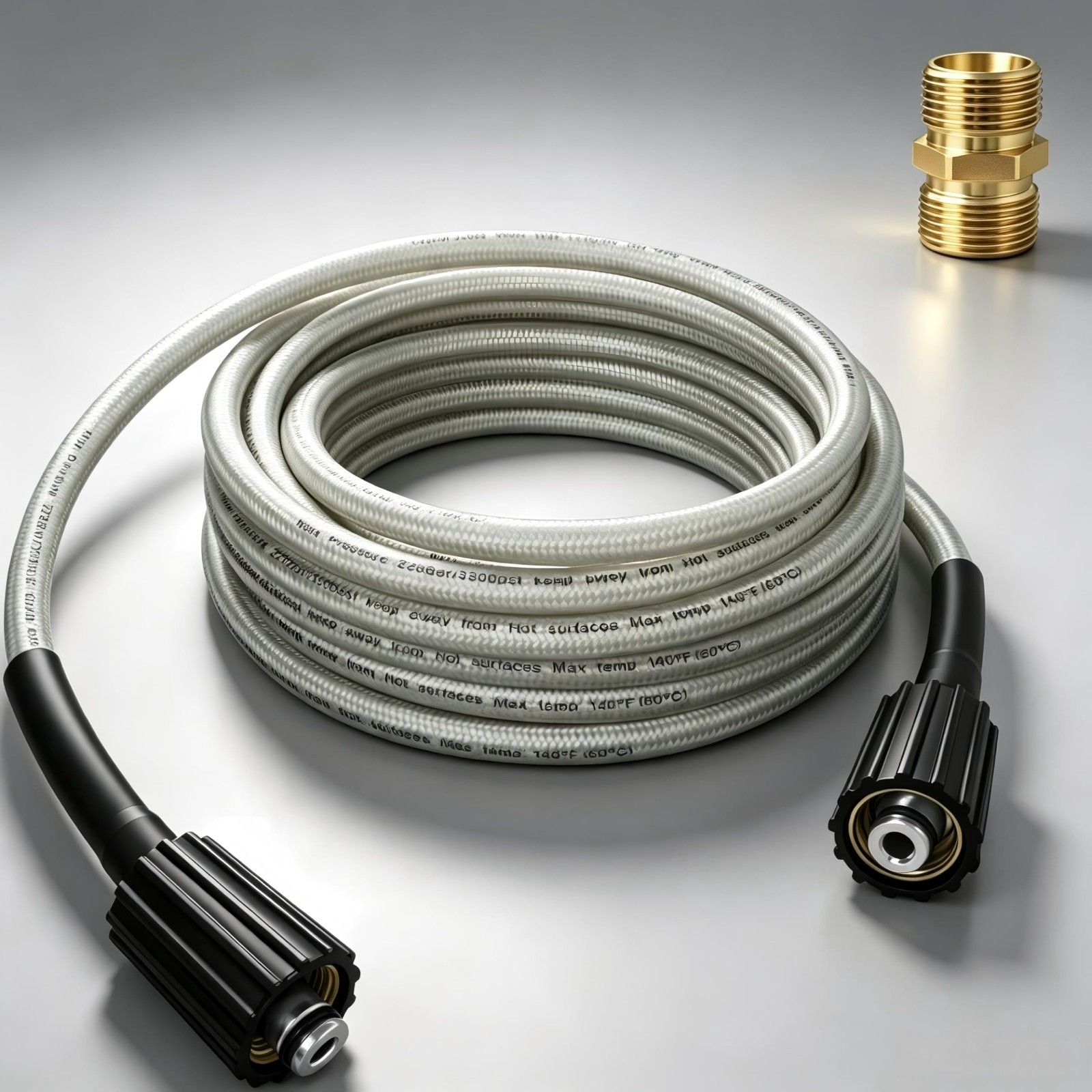 Durable 25ft Pressure Washer Hose – Anti-Kink Braided Replacement for RY14122/RY