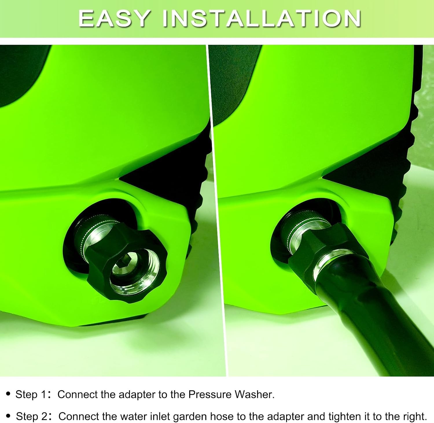 Electric Pressure Washer Coupler Garden Hose Adapter 3/4inch Pressure Washer