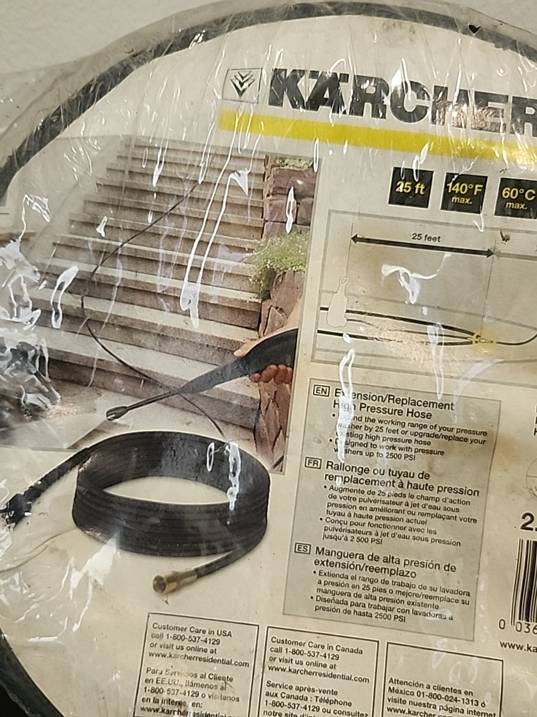 Karcher 25’ High Pressure Washer Replacement Hose 3000 PSI – New Old Stock NOS