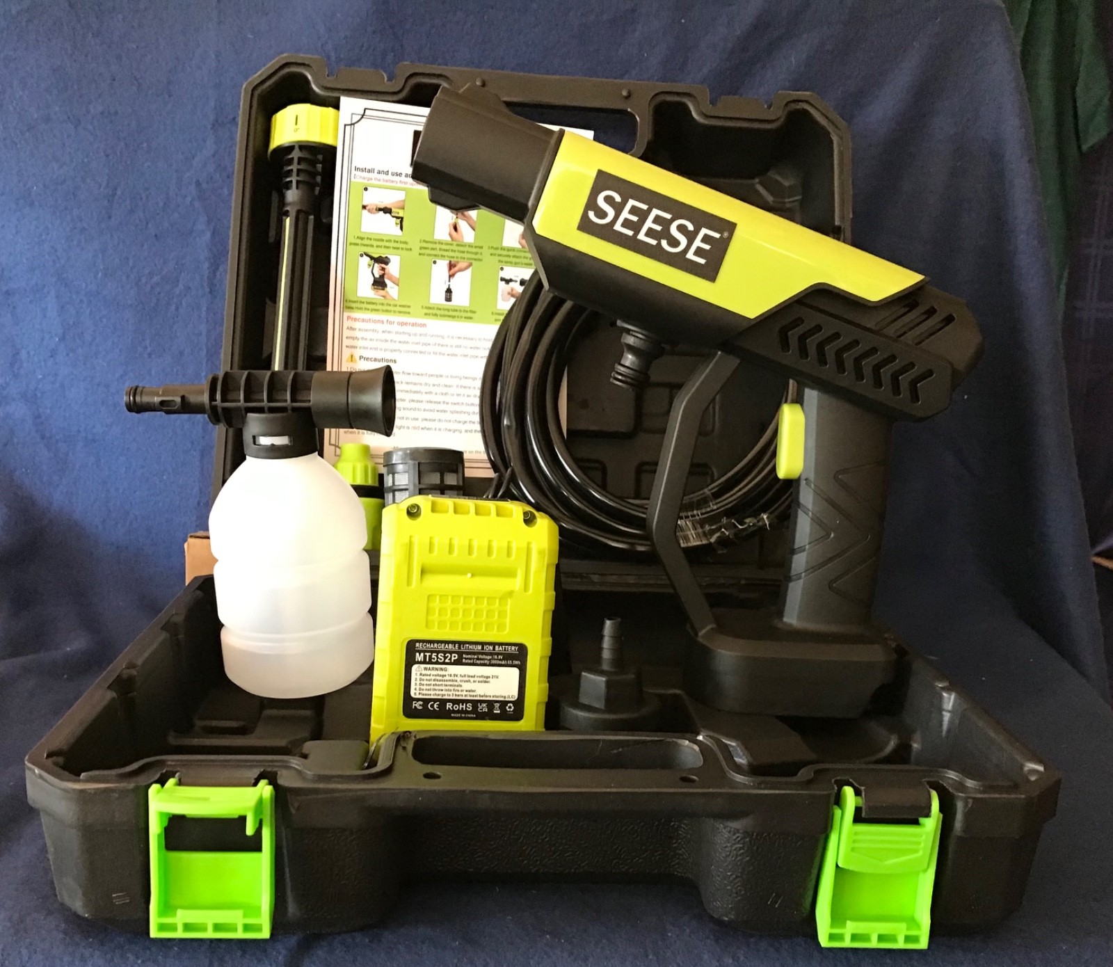 NEW in case Seese Cordless Power Washer with everything you need.