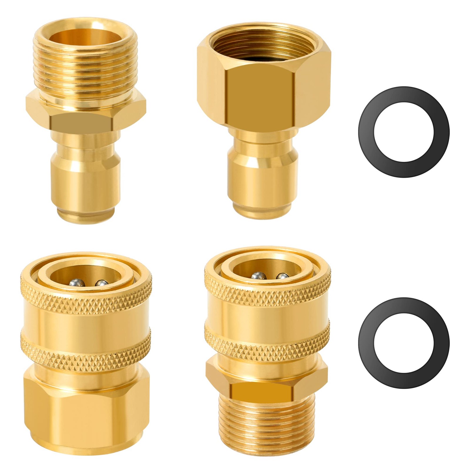Pressure Washer M22 Quick Connect Kit for Sun Joe SPX3000, M22-15mm Threaded …