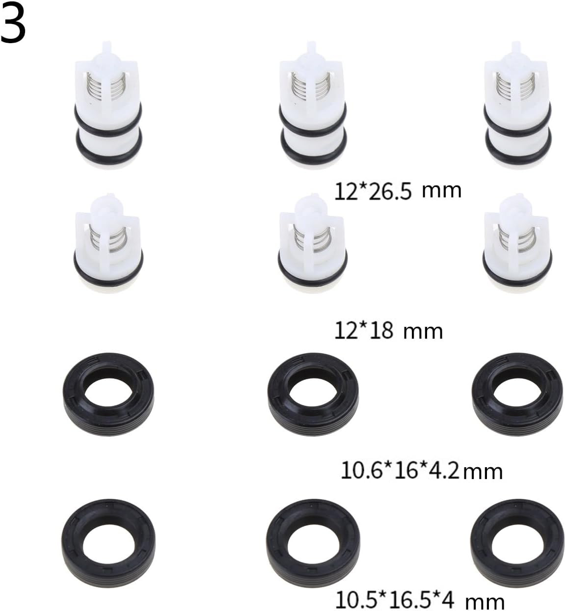 OVERTOYOU Pump Washer Head Repair Kit, Household High Pressure Pump Washer Head
