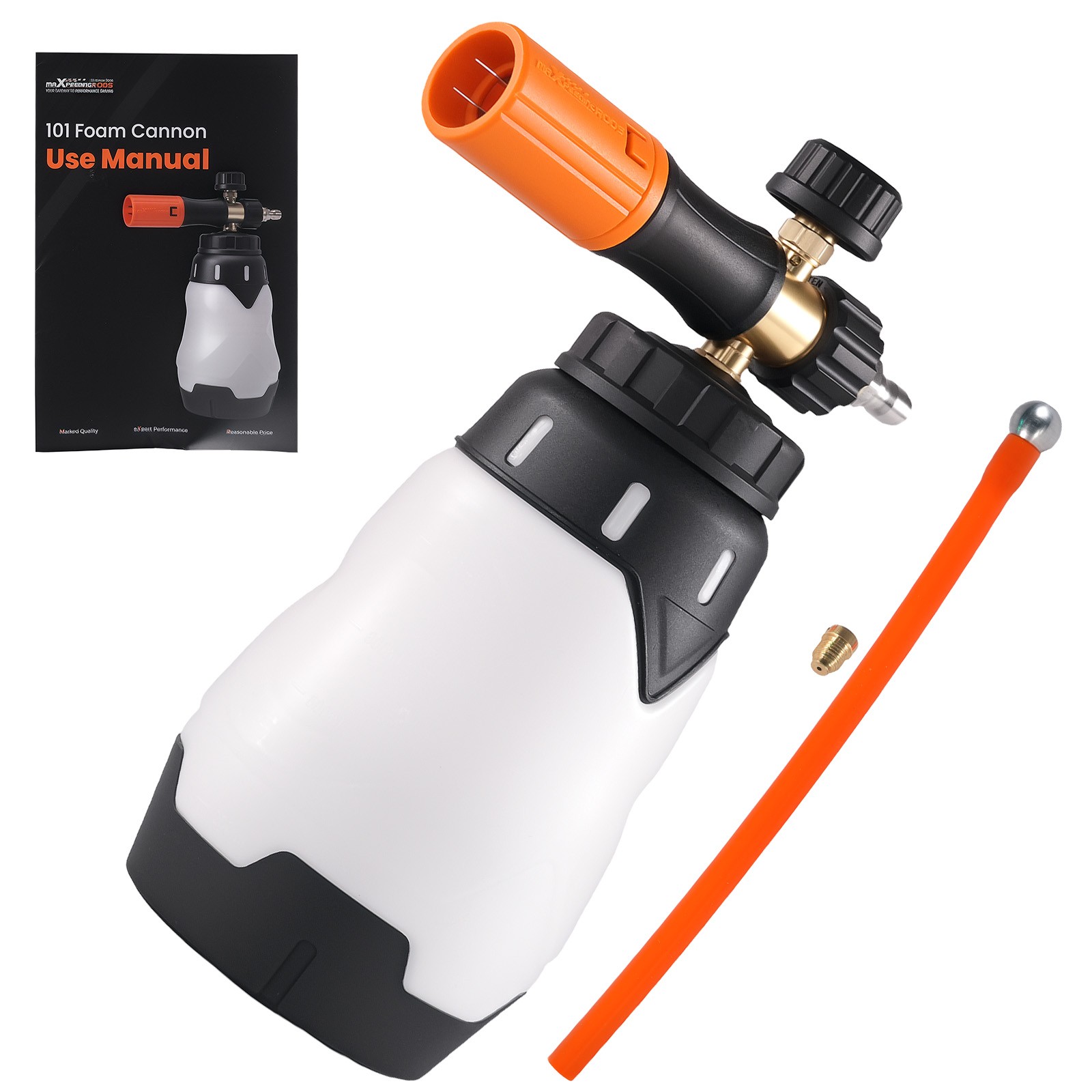 Foam Cannon 1.3L for Pressure Washer Thick Snow Foam 1/4″ Quick Connect