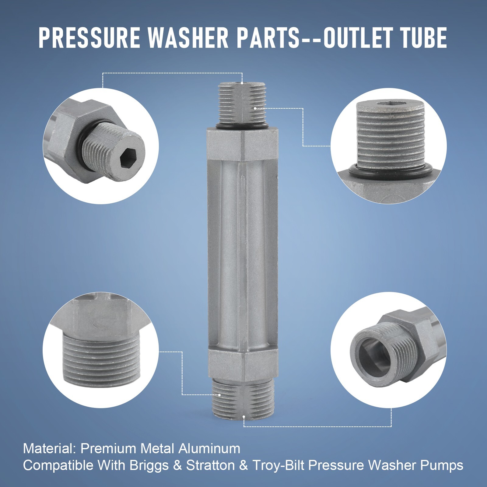 Power Pressure Washer Pump WATER OUTLET TUBE For 190589GS 190634GS 201497GS