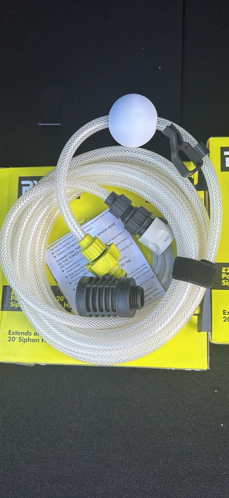 Ryobi EZClean Power Cleaner 20 Ft. Hose Pressure Washer Attachment Pack