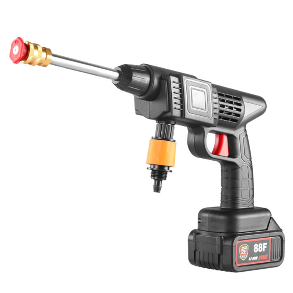 600W Cordless Car Pressure Washer Water Gun 24000rpm High Power Jet Wash Cleaner