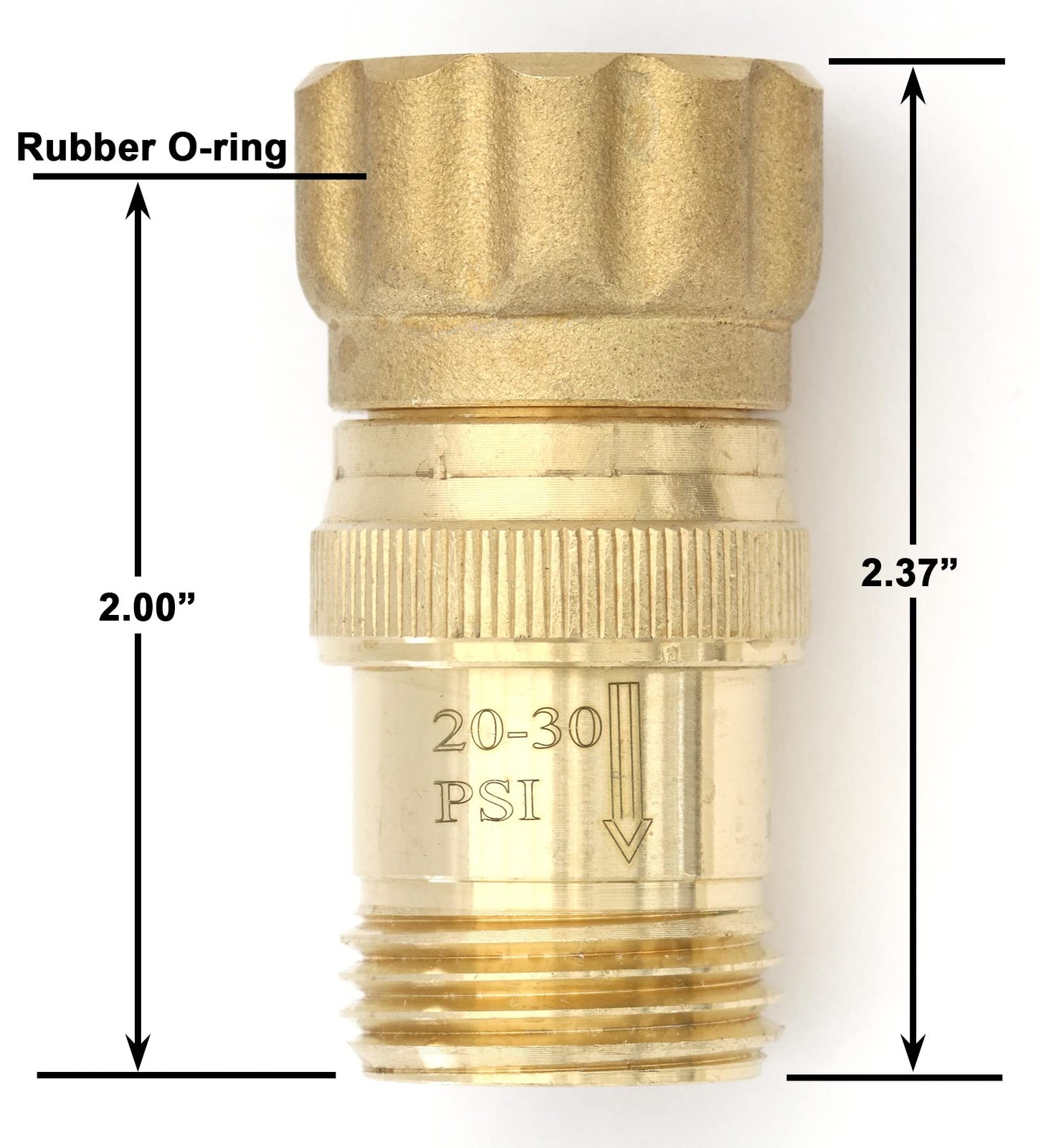 Heavy Duty 25 psi Water Pressure Regulator 3/4 inch Hose Thread Drip Irrigati…