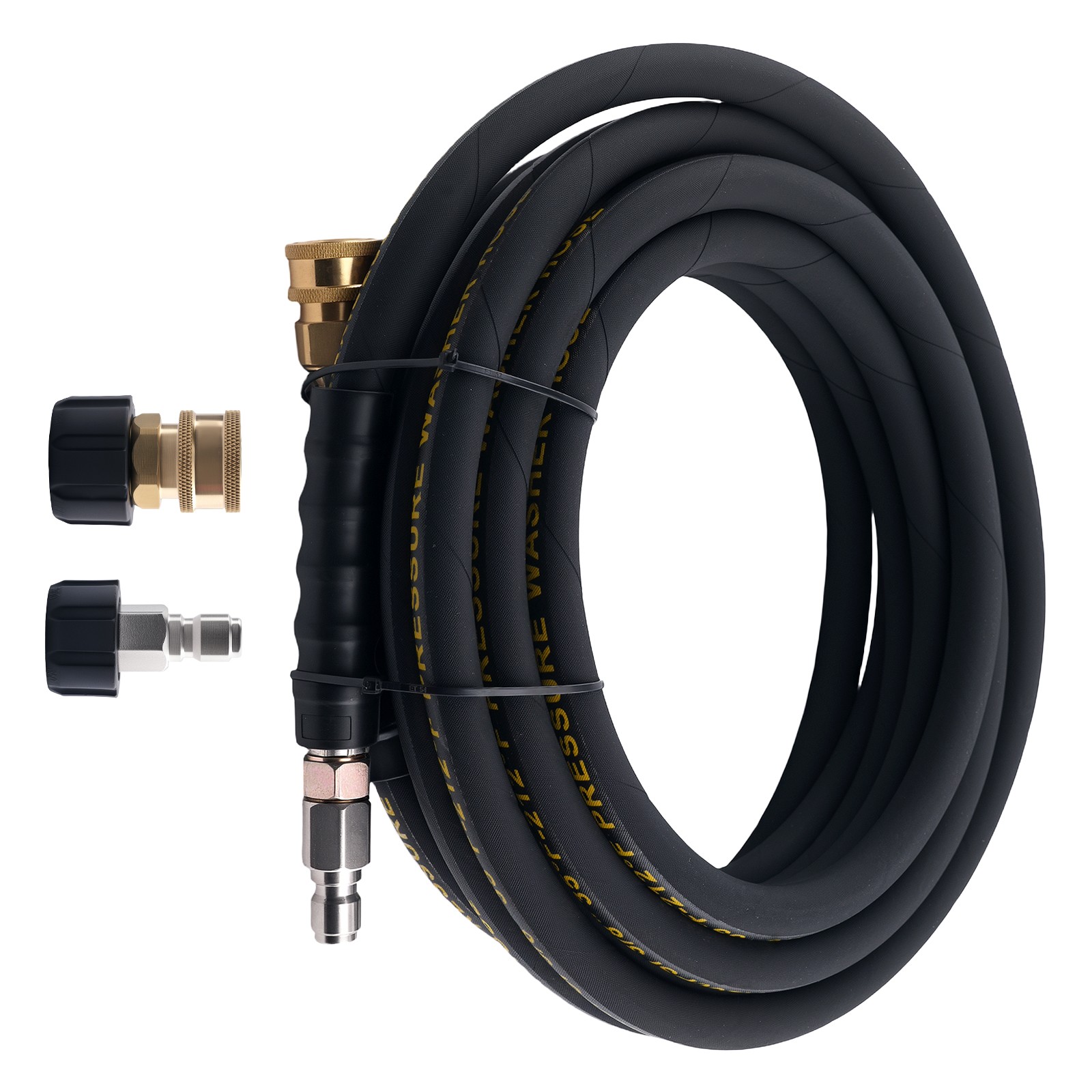 25ft 3/8″ Power Pressure Washer Hose 4200PSI Steel Wire Braided Super Flexible