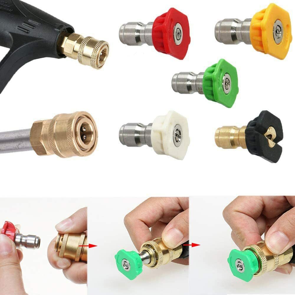 High Pressure 4000PSI Car Power Washer Gun Spray Wand Lance Nozzle and Hose Kit