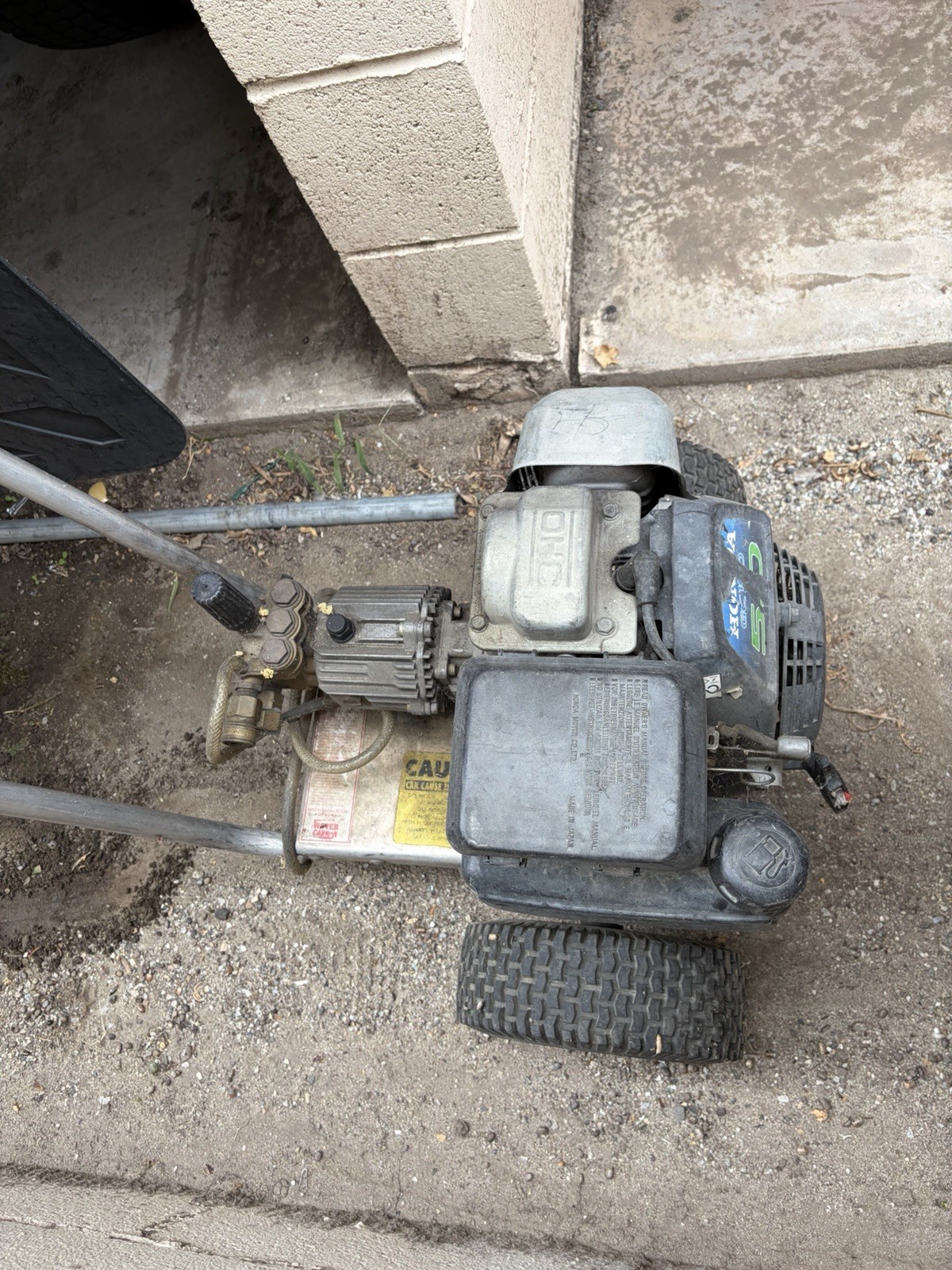 Honda Gasoline Cold Water Pressure Washer with Wheels, Black/Silver