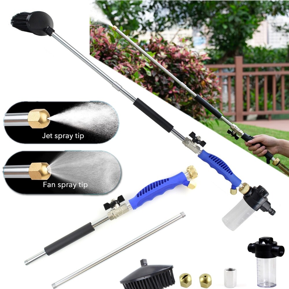 Pressure Washer Water Spray Gun Wand Garden Hose Attachment Soap Dispenser