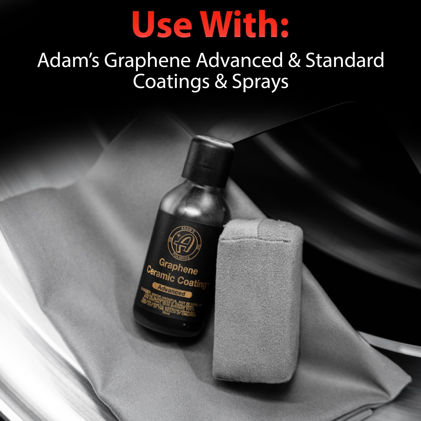 Suede Applicator (2 Pack) Car Detailing Sponge Applicator, Use with Ceramic C…