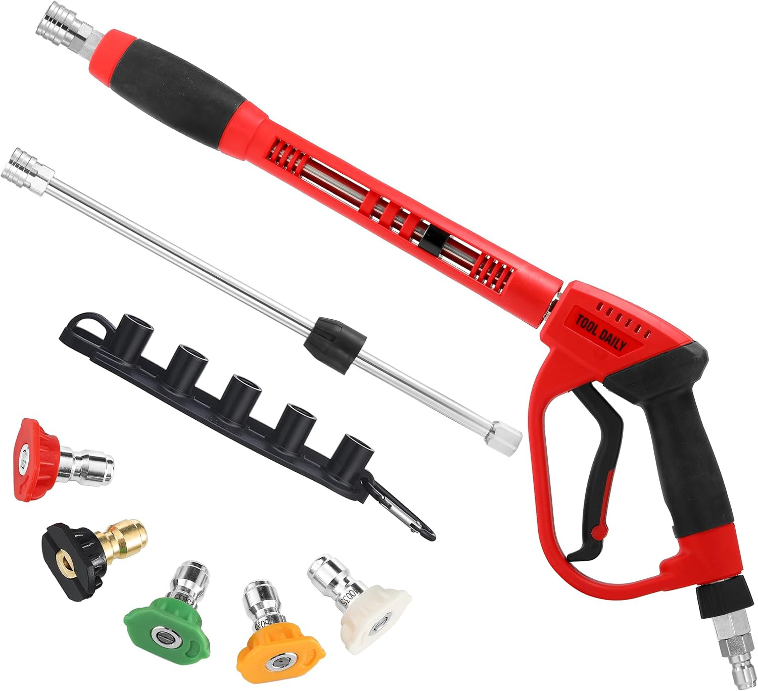 Tool Daily Pressure Washer Gun with 3/8” Swivel Quick Connector, Replacement Wan