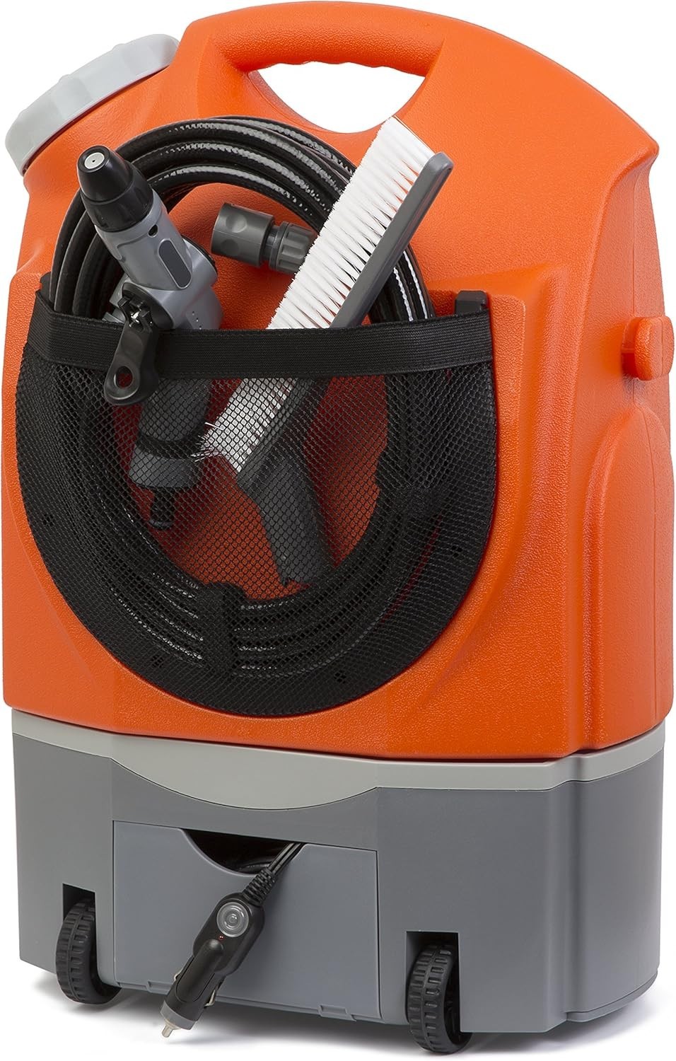 Multipurpose Portable Spray Washer w/ 4.5 Gal Tank – 130.5 PSI, Battery Powered