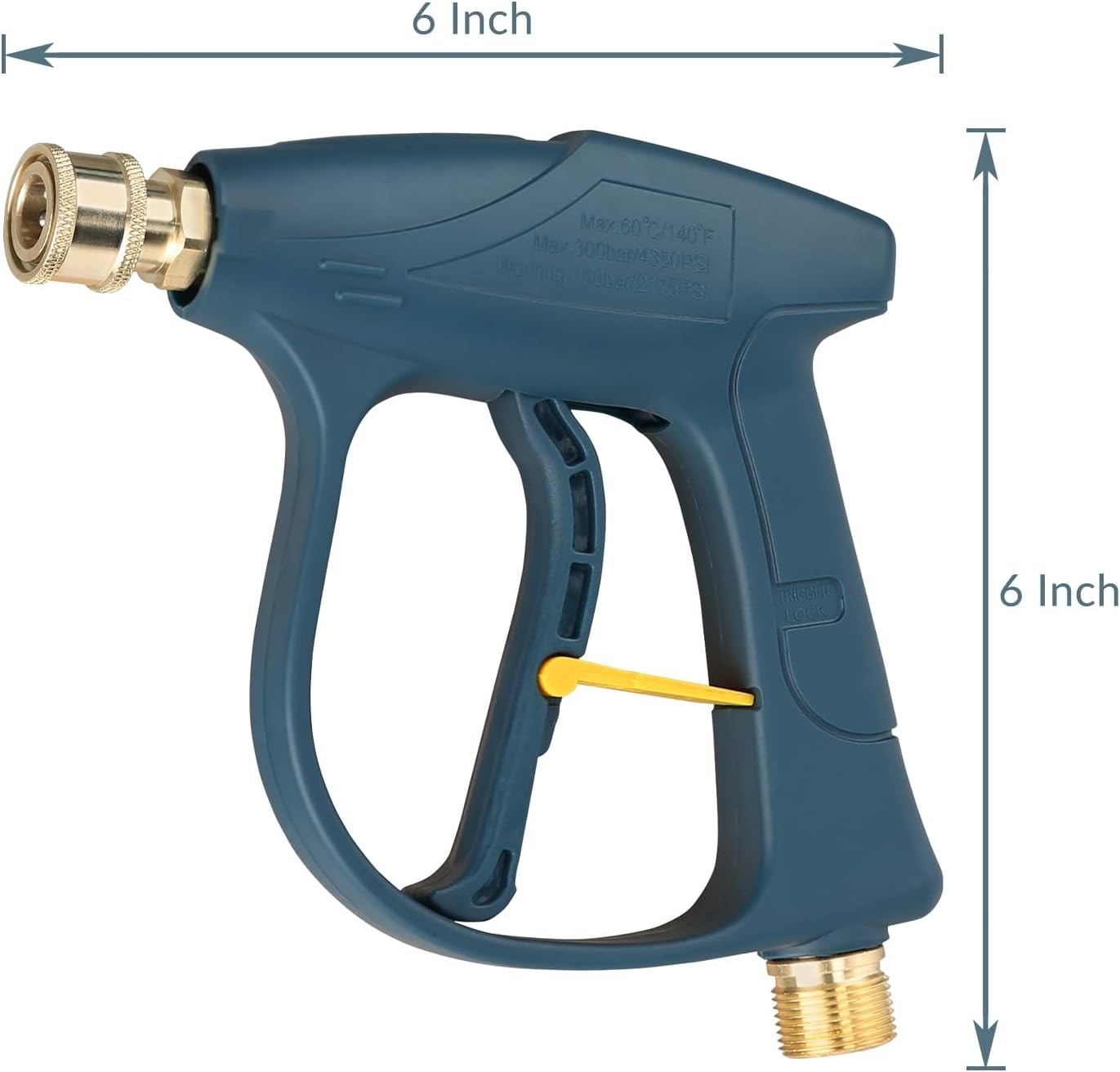 Durable High Pressure Spray Gun 3000 PSI with Locking Handle & Quick Connector