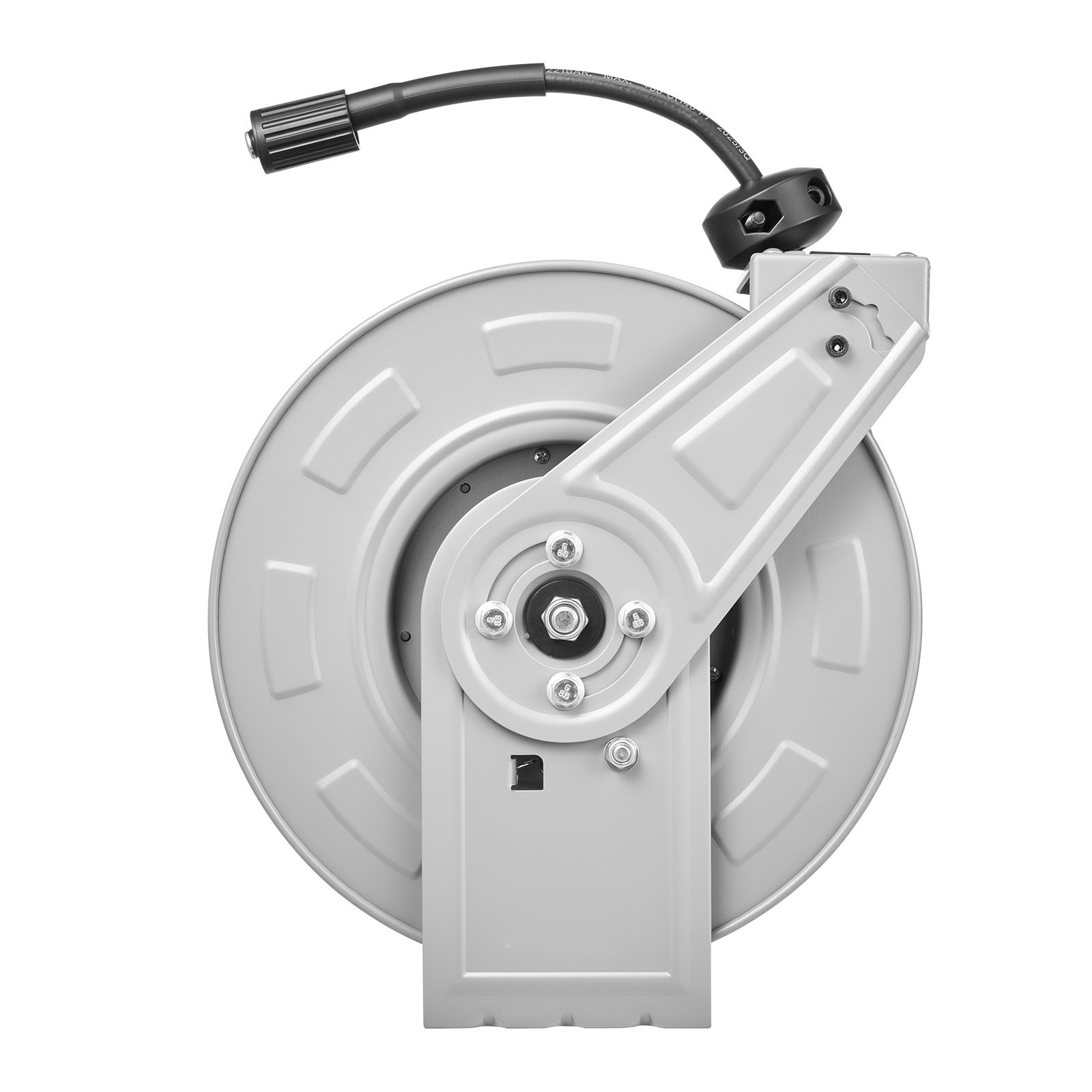 Uimoso Retractable 65ft Pressure Washer Hose Reel, 1/4in, 3200PSI Auto-Rewind
